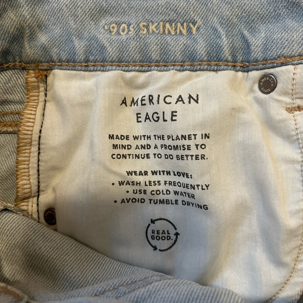 American Eagle Women’s Long size 6 90’s skinny jeans - Picture 4 of 4